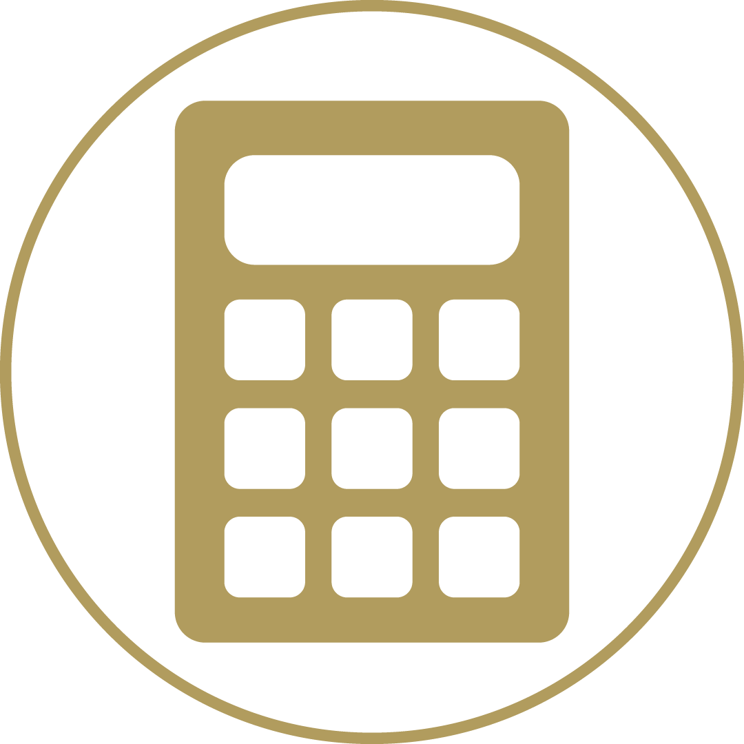 Icon representing a calculator